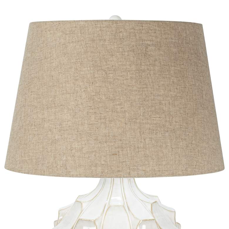 Image 5 Possini Euro Cosgrove 26 1/2" White Ceramic Modern Table Lamp more views
