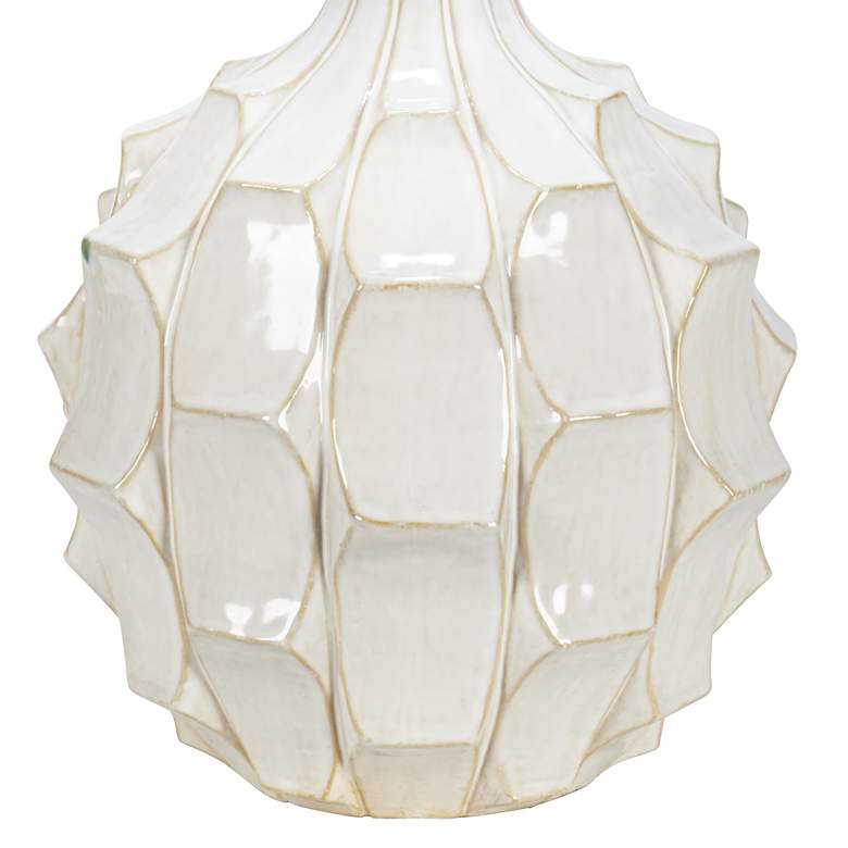 Image 6 Possini Euro Cosgrove 26 1/2" White Ceramic Modern Table Lamp more views