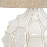 6_Possini Euro Cosgrove 26 1/2" White Ceramic Table Lamp with USB Dimmer more views