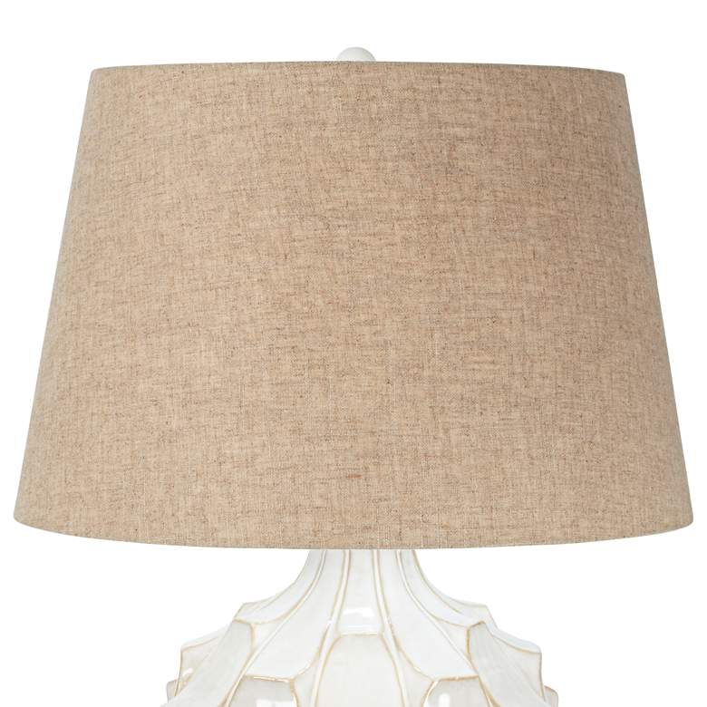 Image 4 Possini Euro Cosgrove 26 1/2" White Ceramic Table Lamps Set of 2 more views
