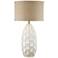 Possini Euro Cosgrove 32 3/4" White Ceramic Table Lamp with Dimmer