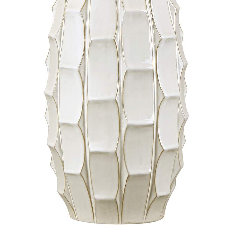 Image 4 Possini Euro Cosgrove 32 3/4 inch White Modern Ceramic Lamps Set of 2 more views