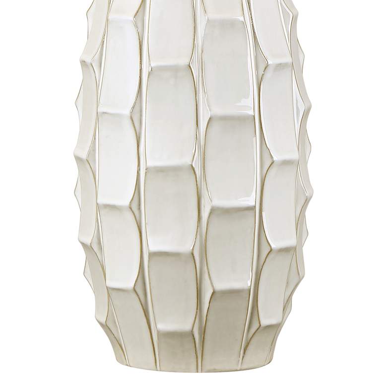 Image 4 Possini Euro Cosgrove 32 3/4" White Modern Ceramic Lamps Set of 2 more views