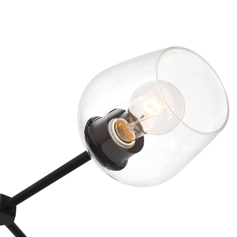 Image 3 Possini Euro Cosgrove 73" Matte Black 8-Light Island Sputnik Pendant more views