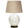 Possini Euro Cosgrove White Ceramic Table Lamp with USB Workstation Base