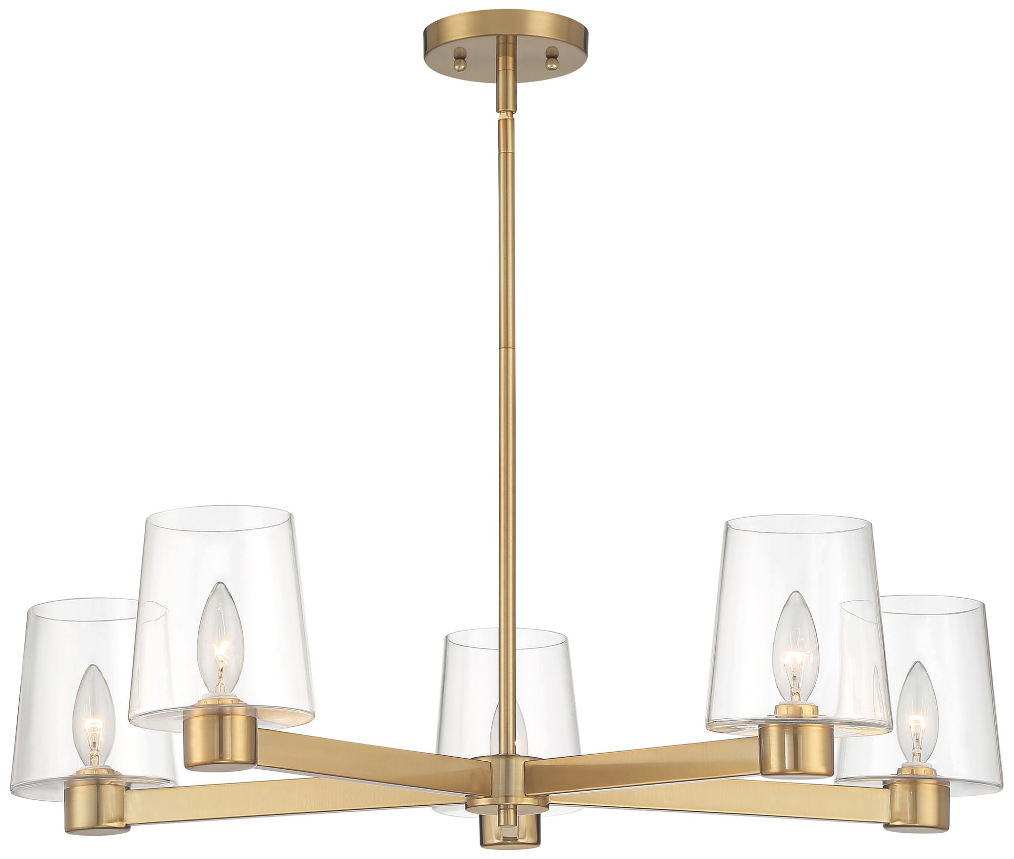 Possini Euro Costa Mesa 27 1/4" Wide Gold 5Light Chandelier 272Y1