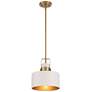 7_Possini Euro Courtney 10" Modern Soft Gold Matte White Mini Pendant more views