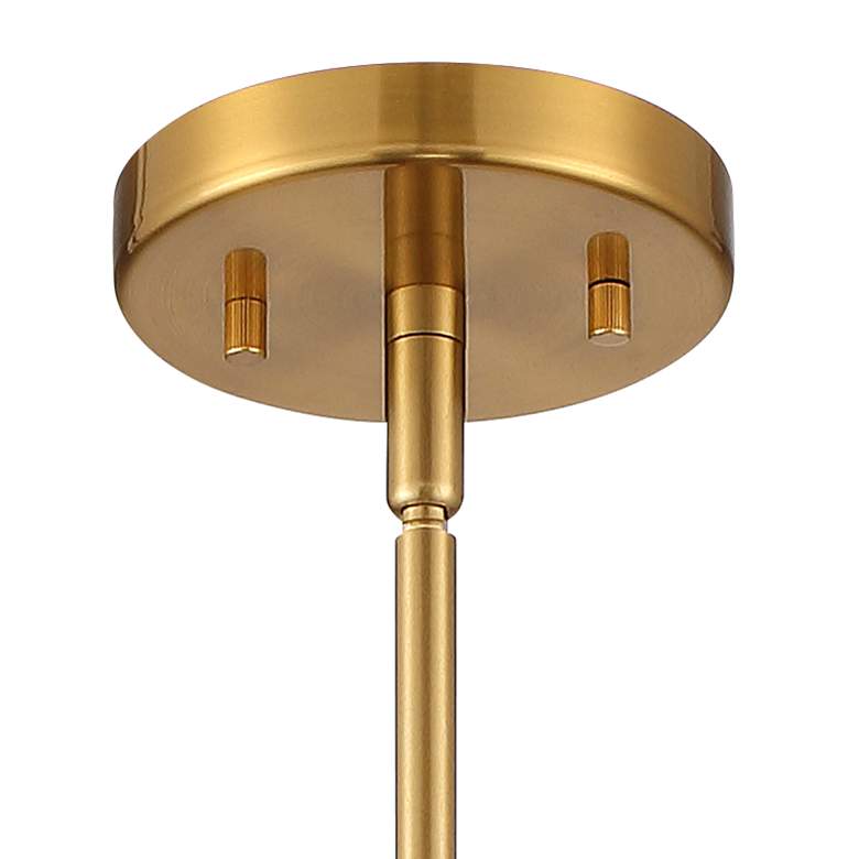 Image 4 Possini Euro Courtney 6 1/2" Wide Black and Gold Mini Pendant Light more views