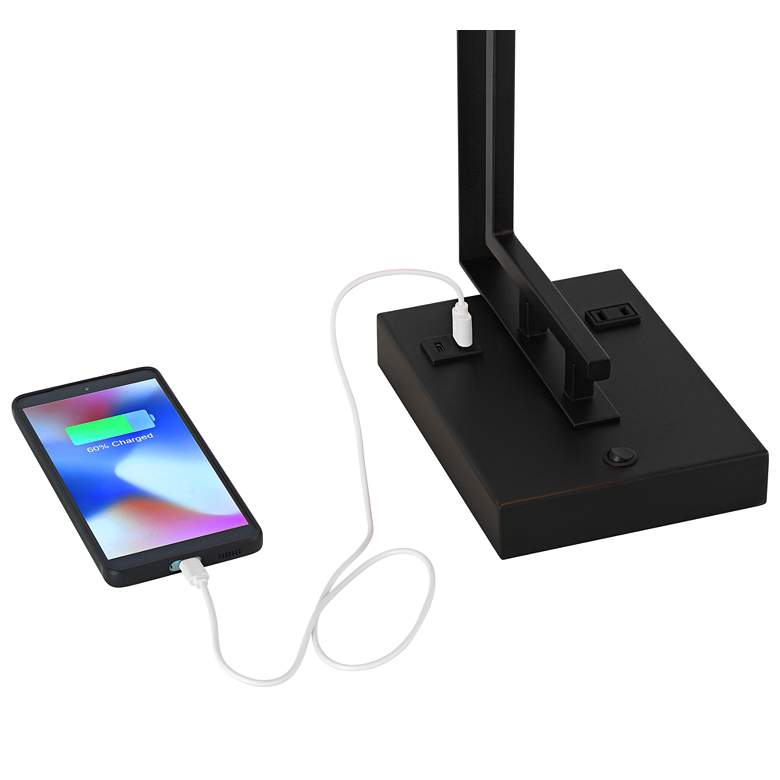 Image 3 Possini Euro Covello 25" Modern Outlet and USB Desk Lamp more views