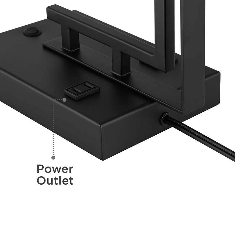 Image 6 Possini Euro Covello 25" Modern Outlet and USB Desk Lamp more views