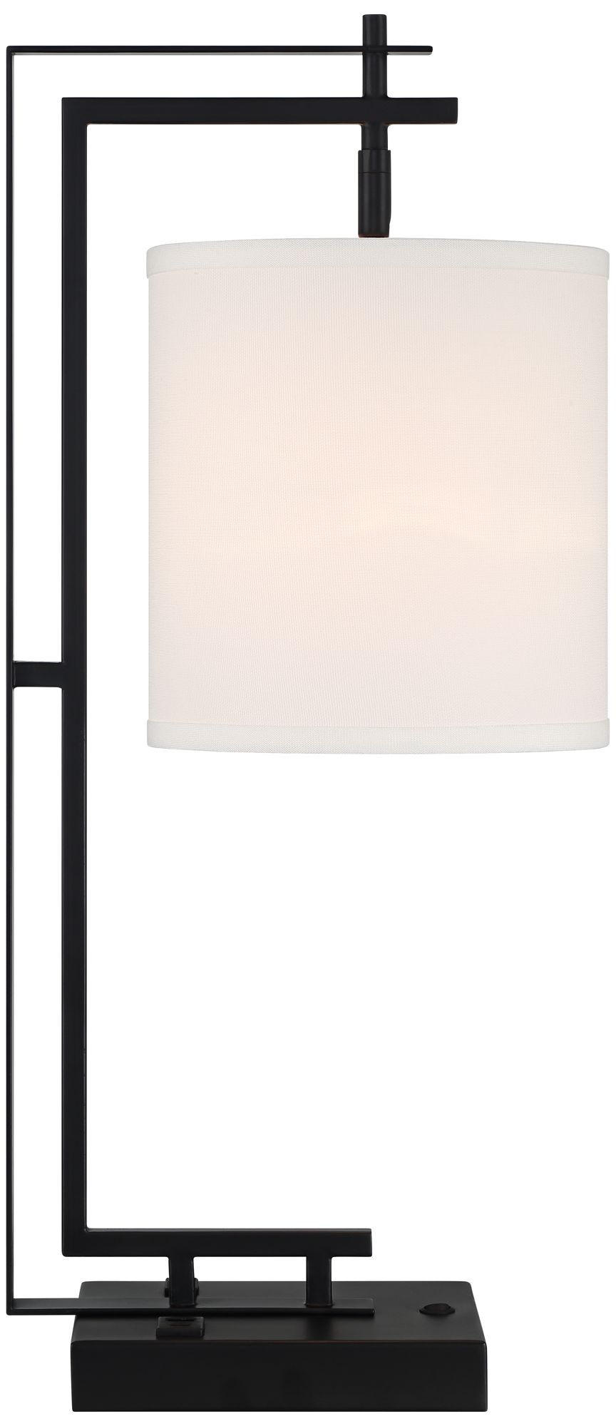 Possini Euro Covello 25" Modern Outlet and USB Desk Lamp