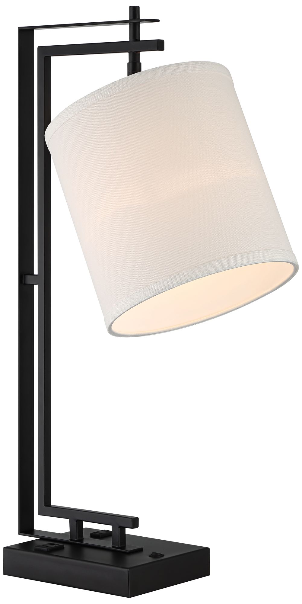 Possini Euro Covello 25" Modern Outlet and USB Desk Lamp