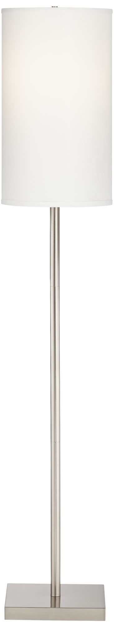 Image 5 Possini Euro Coverly 59 3/4" High Brushed Nickel Modern Floor Lamp more views