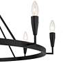 Thumbnail3 of Possini Euro Covey 35 3/4" Wide Black 8-Light Ring Chandelier more views