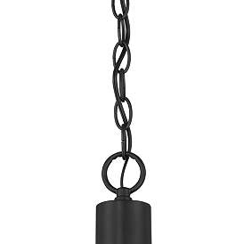 Image4 of Possini Euro Covey 35 3/4" Wide Black 8-Light Ring Chandelier more views