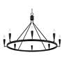 7_Possini Euro Covey 35 3/4" Wide Black 8-Light Ring Chandelier more views