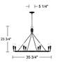 Watch A Video About the Covey Semi Gloss Black 8 Light Ring Chandelier