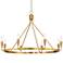 Possini Euro Covey 36" Wide Gold 8-Light Ring Chandelier