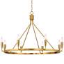 Watch A Video About the Possini Euro Covey Gold 8 Light Ring Chandelier