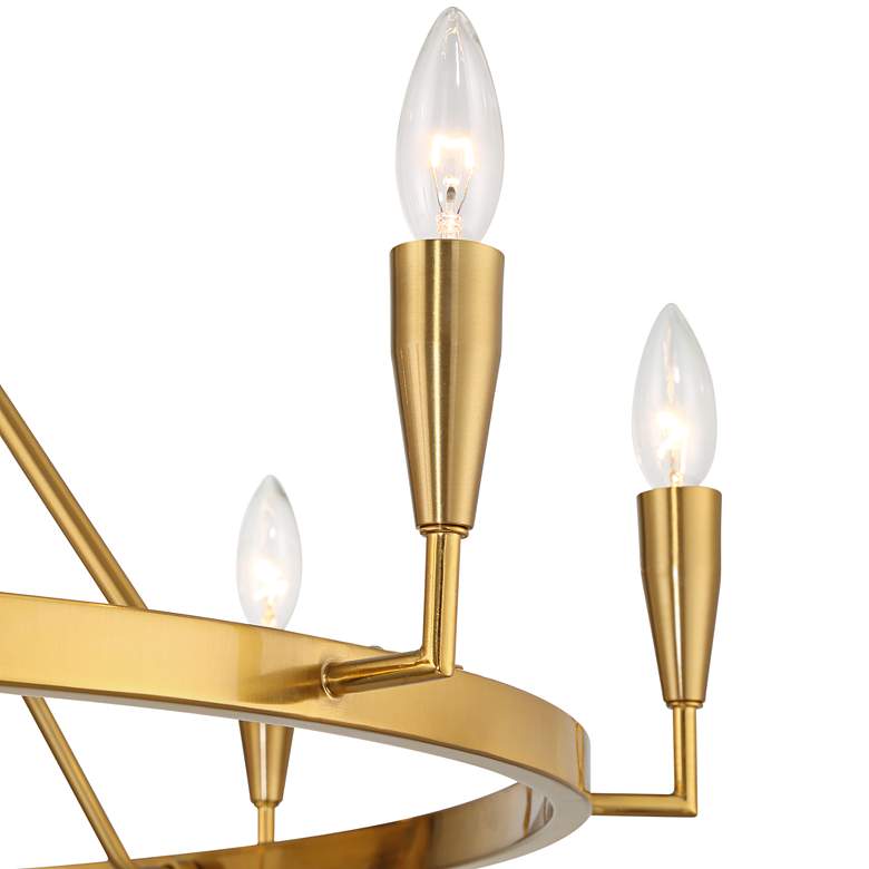 Image 3 Possini Euro Covey 36" Wide Gold 8-Light Ring Chandelier more views