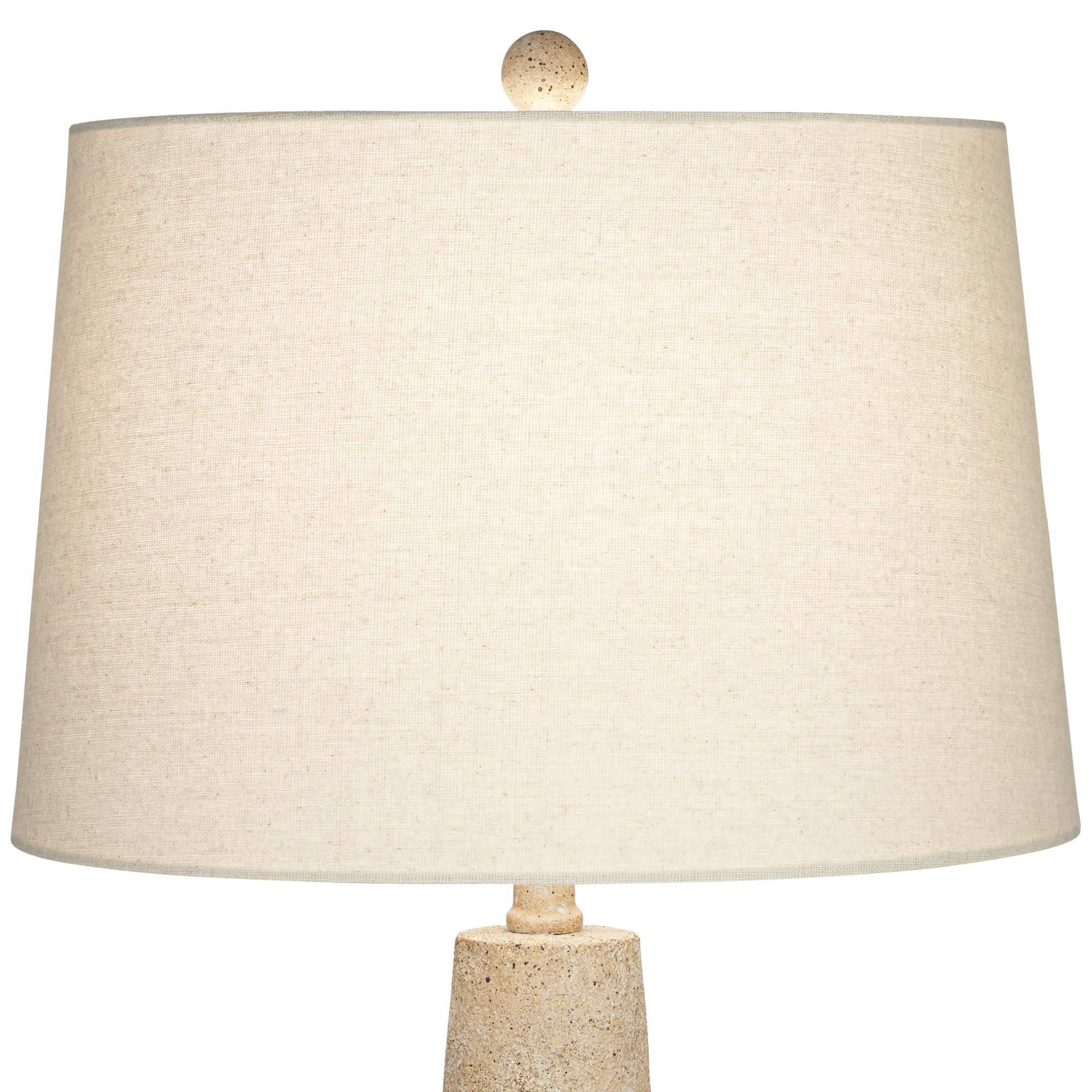 Image 5 Possini Euro Cozumel 26 3/4" Rustic Beige Modern Table Lamps Set of 2 more views