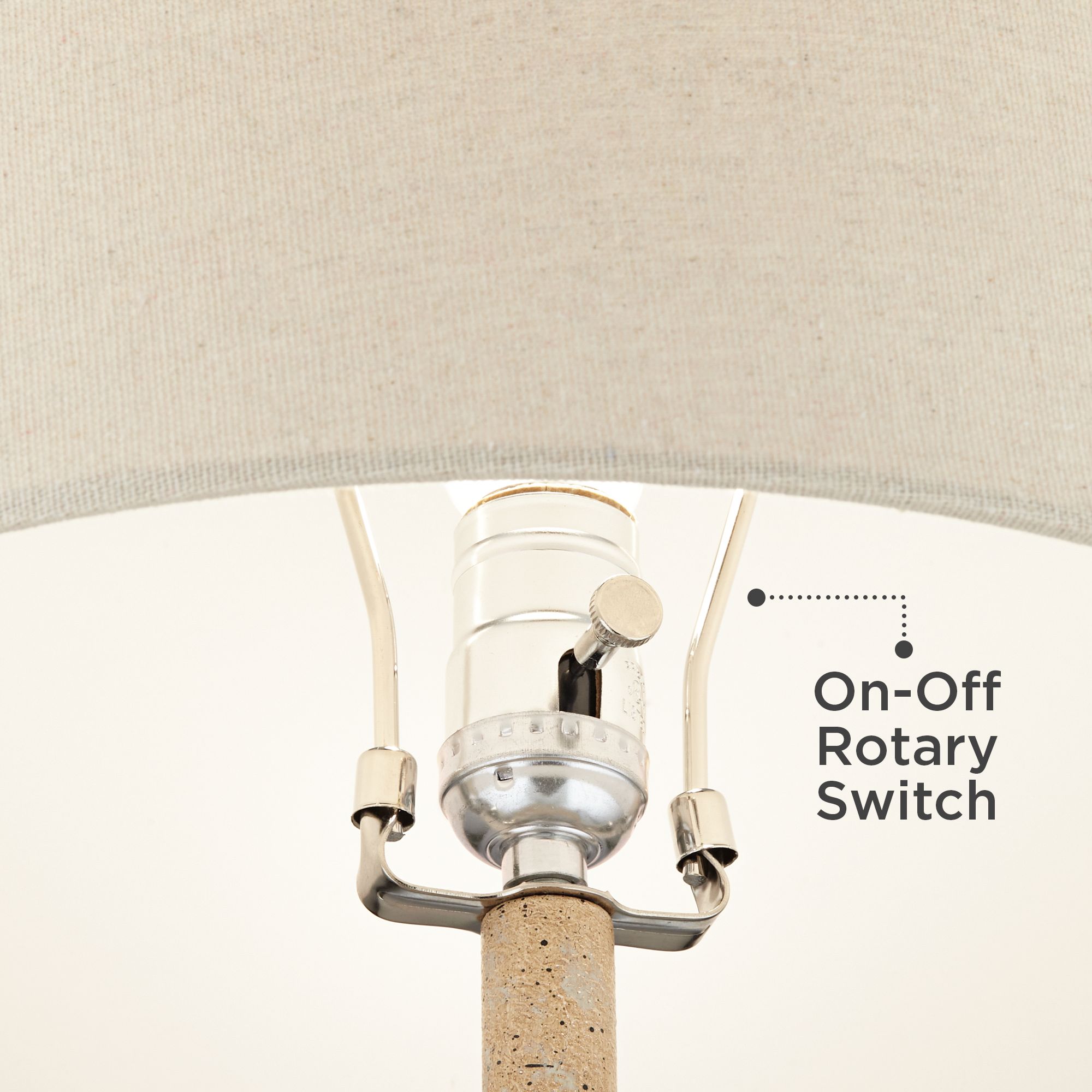 Image 6 Possini Euro Cozumel 26 3/4" Rustic Beige Modern Table Lamps Set of 2 more views