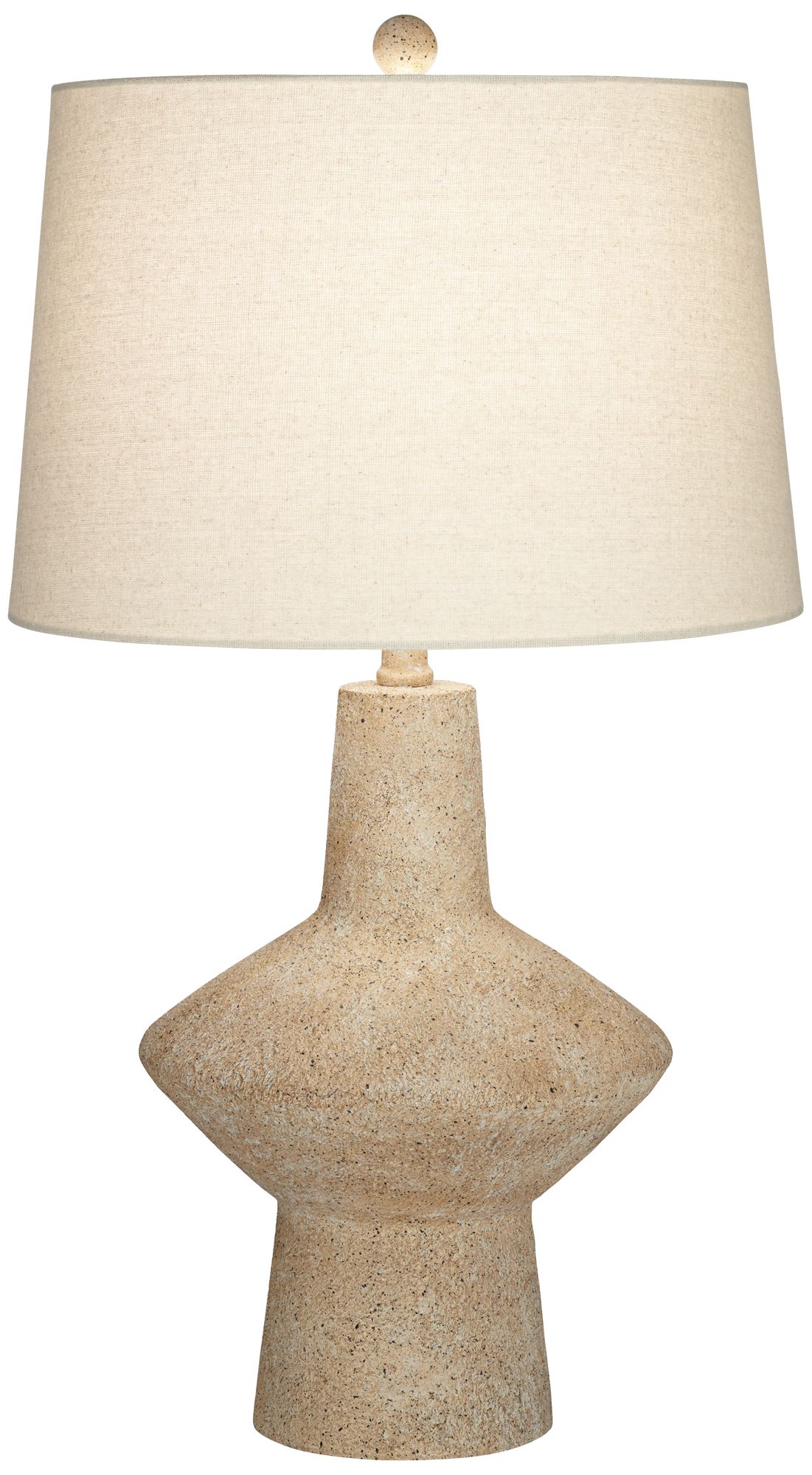 Possini Euro Cozumel 26 3/4" Rustic Beige Modern Table Lamps Set of 2 in scene
