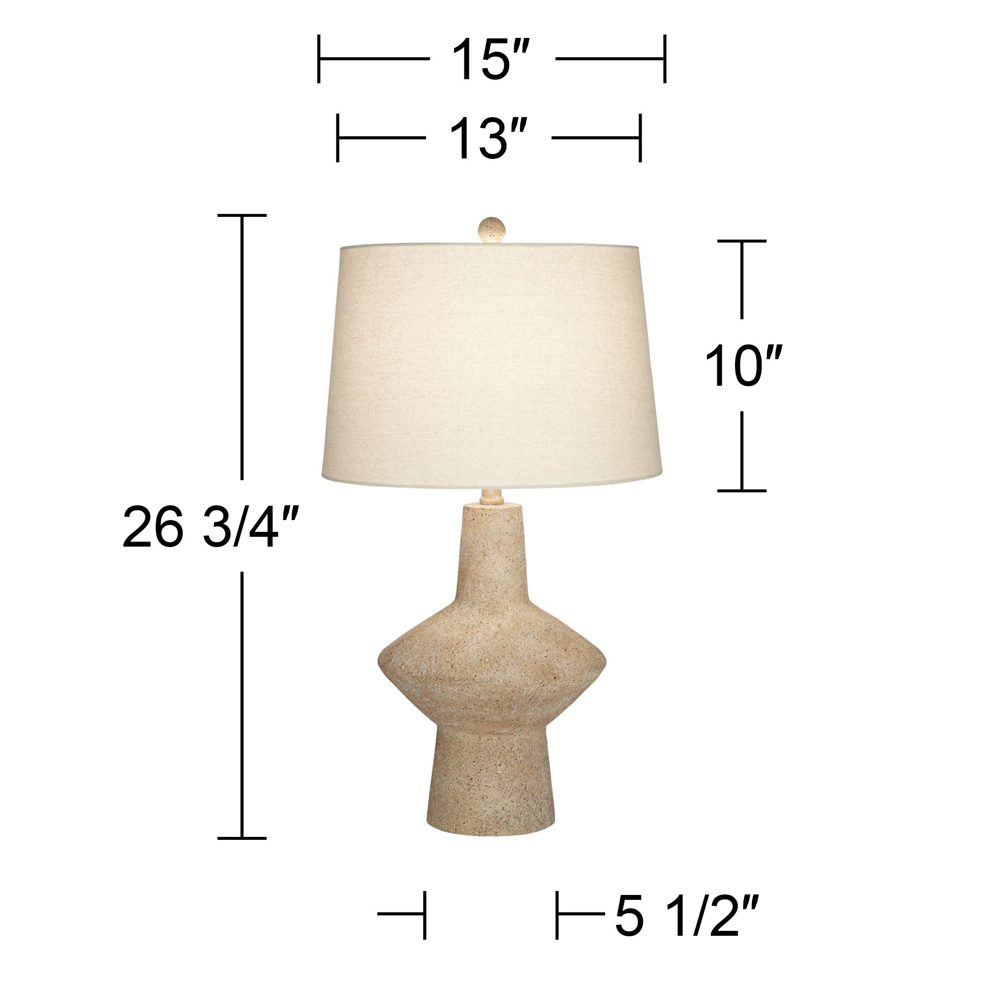Possini Euro Cozumel 26 3/4" Rustic Beige Modern Table Lamps Set of 2 in scene