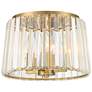 Possini Euro Crawford 13" Modern Luxe Gold and Crystal Ceiling Light