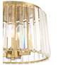 Possini Euro Crawford 13" Modern Luxe Gold and Crystal Ceiling Light