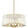 Possini Euro Crawford 19 3/4" Wide Soft Gold and Crystal Pendant Light