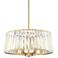 Possini Euro Crawford 19 3/4" Wide Soft Gold and Crystal Pendant Light