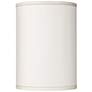 1_Possini Euro Cream Textured Faux Silk Cylinder Lamp Shade 8x8x11 (Spider)