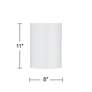 5_Possini Euro Cream Textured Faux Silk Cylinder Lamp Shade 8x8x11 (Spider) more views