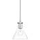 Possini Euro Crew 6"W Chrome and Clear Glass Mini Pendant