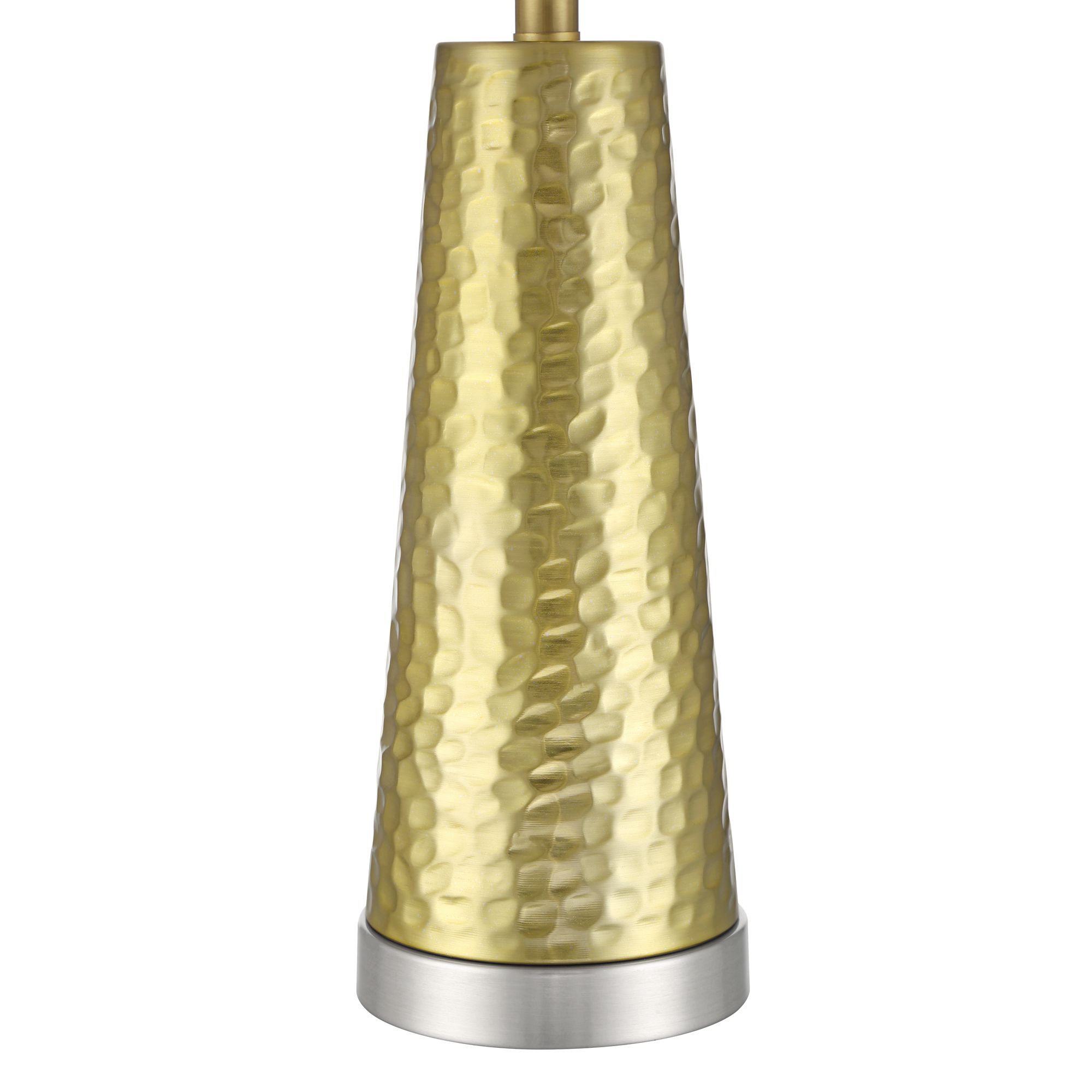 Possini Euro Croley 27 1/2" High Hammered Gold USB Table Lamp Set of 2