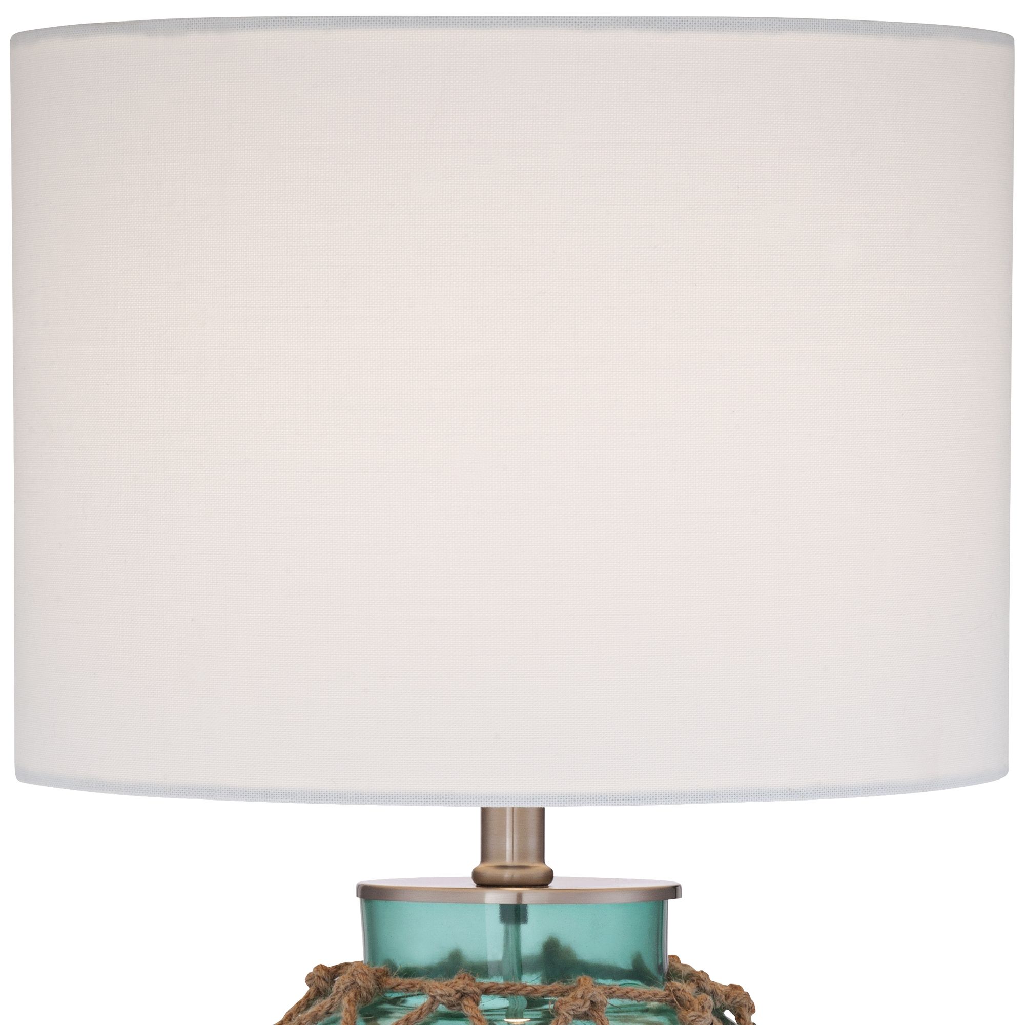 Image 3 Possini Euro Crosby 22 1/2" Blue Glass Bottle Table Lamps Set of 2 more views