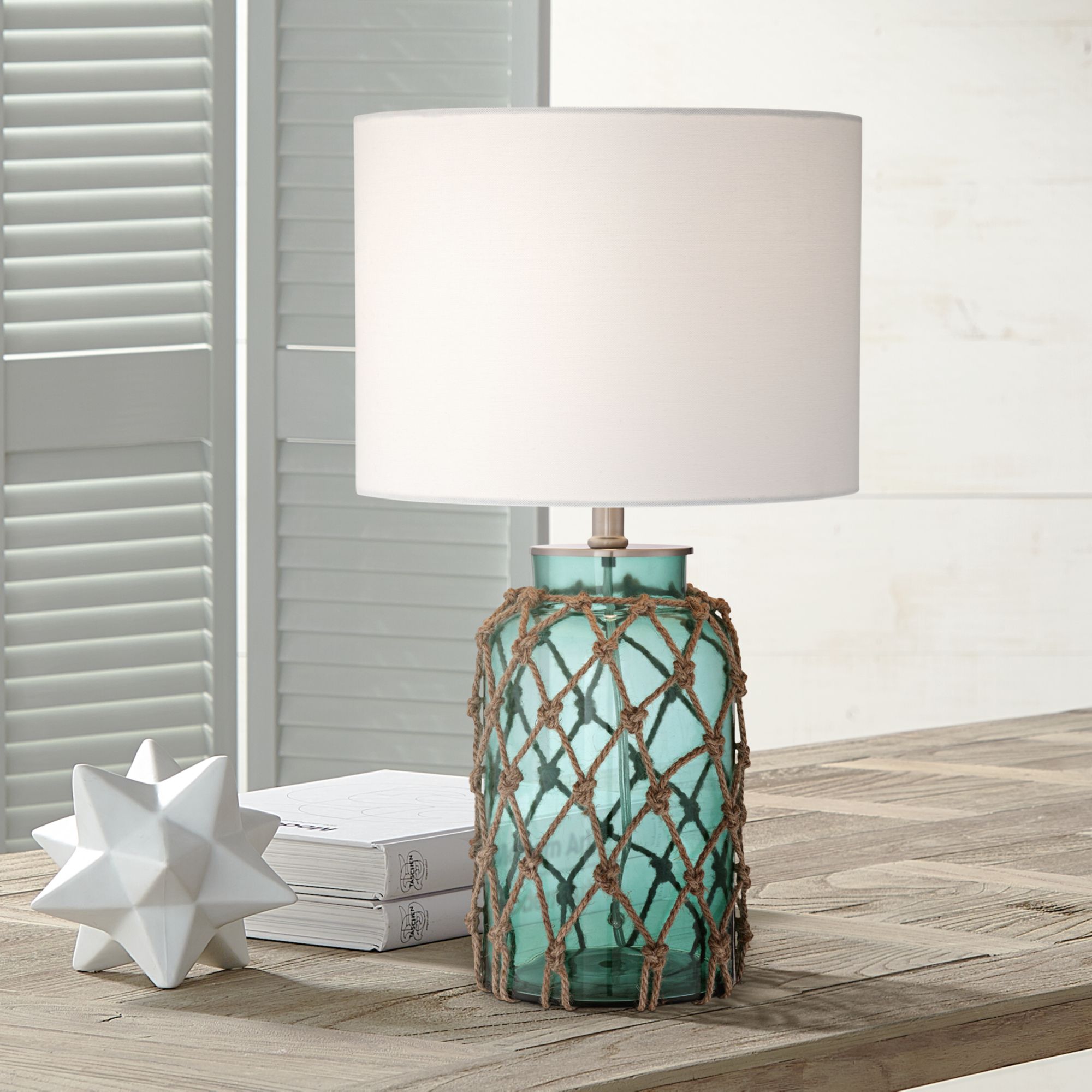 Image 7 Possini Euro Crosby 22 1/2" Blue Glass Bottle Table Lamps Set of 2 more views