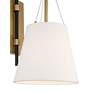 4_Possini Euro Crysta 16 3/4"H Warm Brass and Black Wall Sconce Set of 2 more views