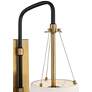 6_Possini Euro Crysta 16 3/4"H Warm Brass and Black Wall Sconce Set of 2 more views
