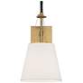 7_Possini Euro Crysta 16 3/4"H Warm Brass and Black Wall Sconce Set of 2 more views