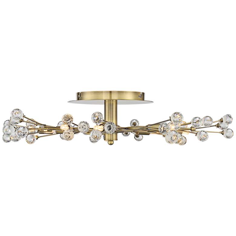 Image 6 Possini Euro Crystal Berry 27 1/2"W Brass 10-Light LED Ceiling Light more views