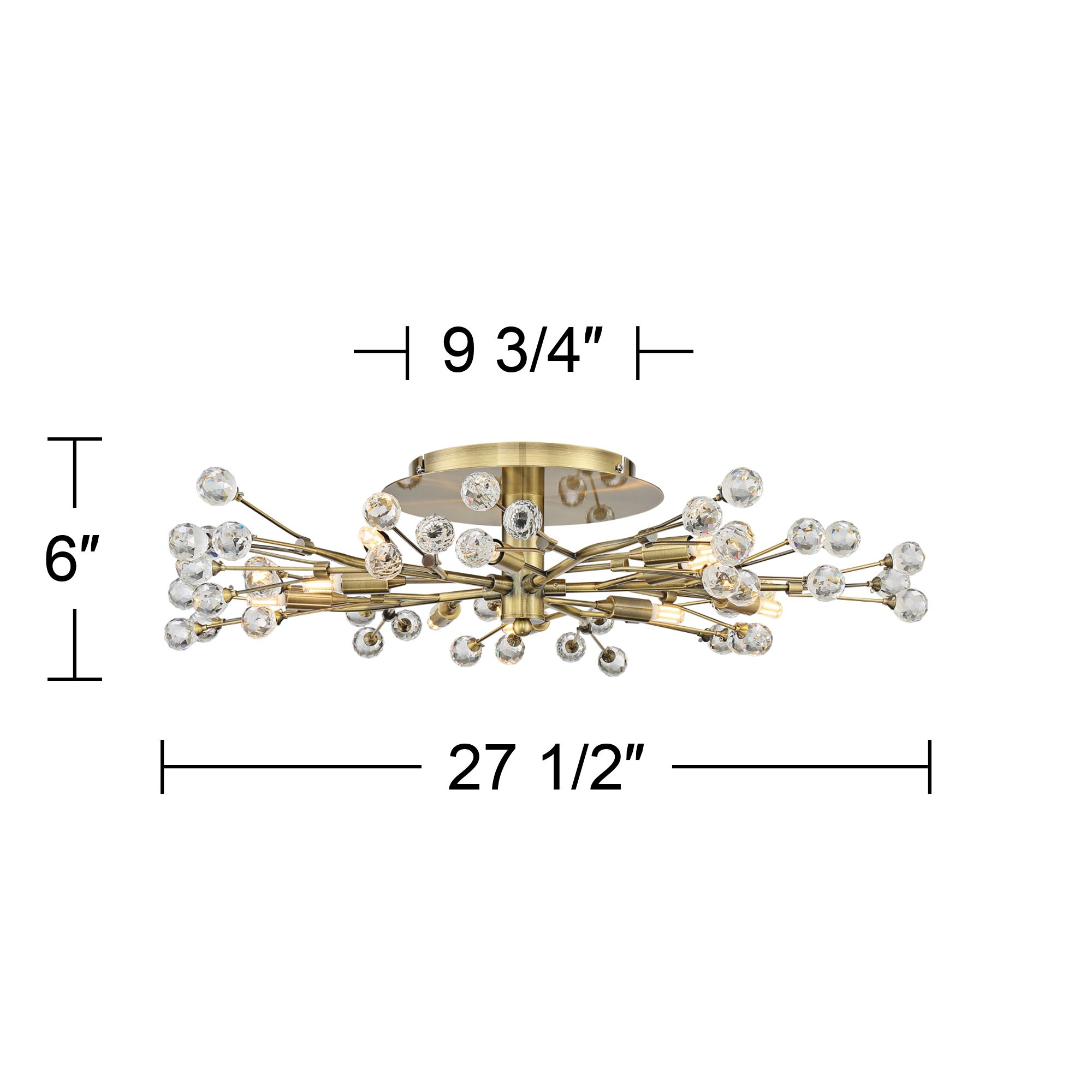 Watch A Video About the Possini Euro Crystal Berry Brass 10 Light LED Ceiling Light