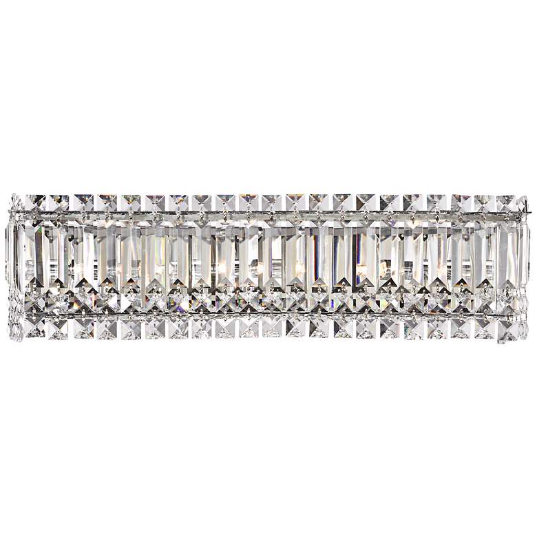 Image 3 Possini Euro Crystal Columns 23 inch Wide Chrome and Crystal Bath Light