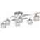 Possini Euro Crystal Cube 30 1/2" Wide Modern Chrome LED Ceiling Light