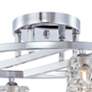 4_Possini Euro Crystal Cube 30 1/2" Wide Modern Chrome LED Ceiling Light more views