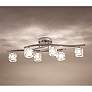 7_Possini Euro Crystal Cube 30 1/2" Wide Modern Chrome LED Ceiling Light more views
