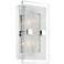 Possini Euro Crystal Disc 10 3/4" High Rectangle Wall Sconce
