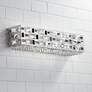 Possini Euro Crystal Rain 24" Wide Modern Chrome LED Bath Light