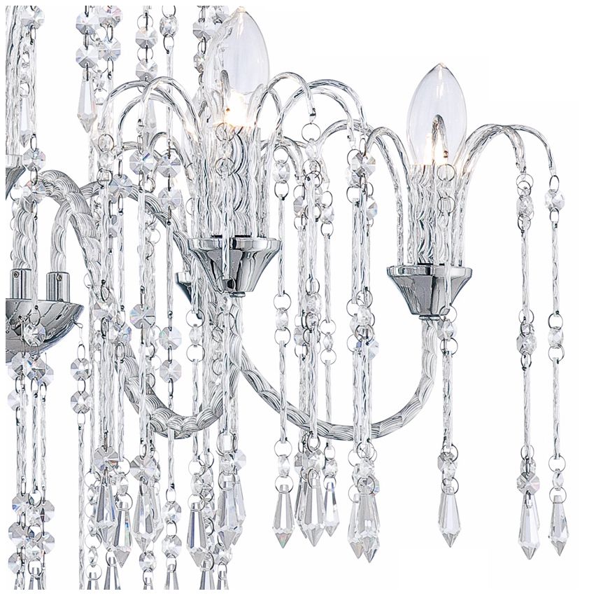 Image 4 Possini Euro Crystal Rain 28" Wide 6-Light Crystal Chandelier more views